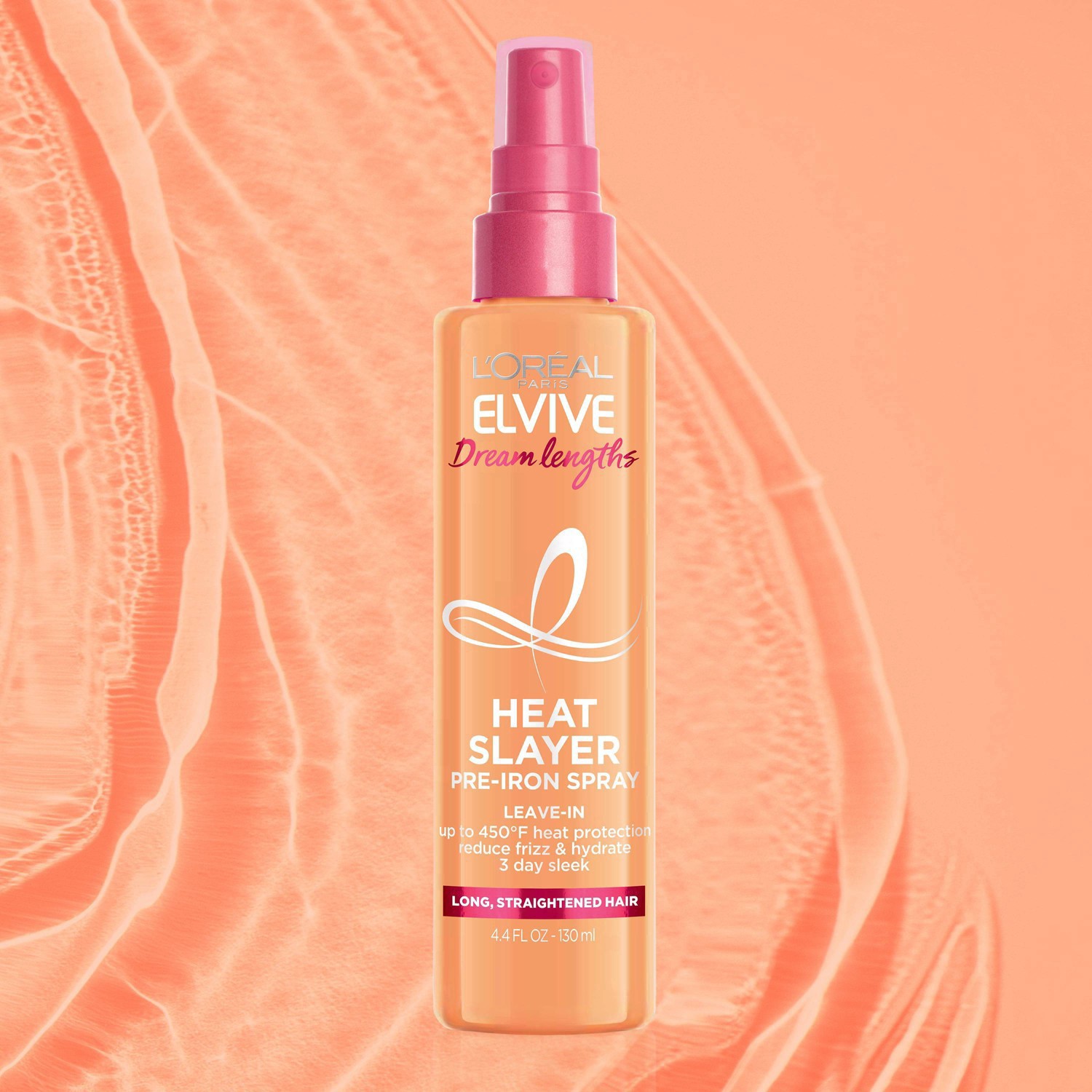 slide 22 of 49, L'Oréal Elvive Dream Lengths Heat Slayer Pre-Iron Leave-In Spray - 4.4oz, 4.4 oz