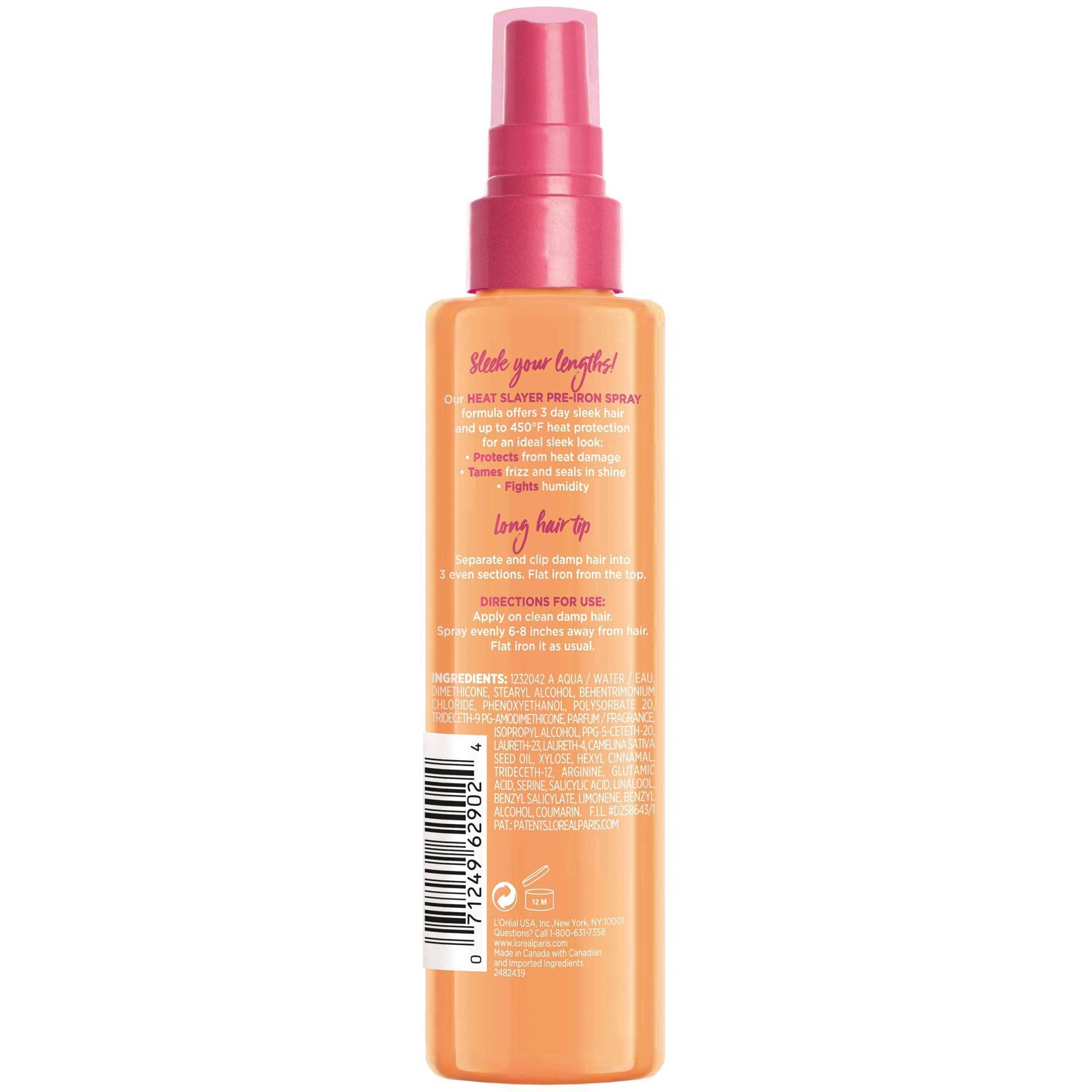 slide 6 of 49, L'Oréal Elvive Dream Lengths Heat Slayer Pre-Iron Leave-In Spray - 4.4oz, 4.4 oz