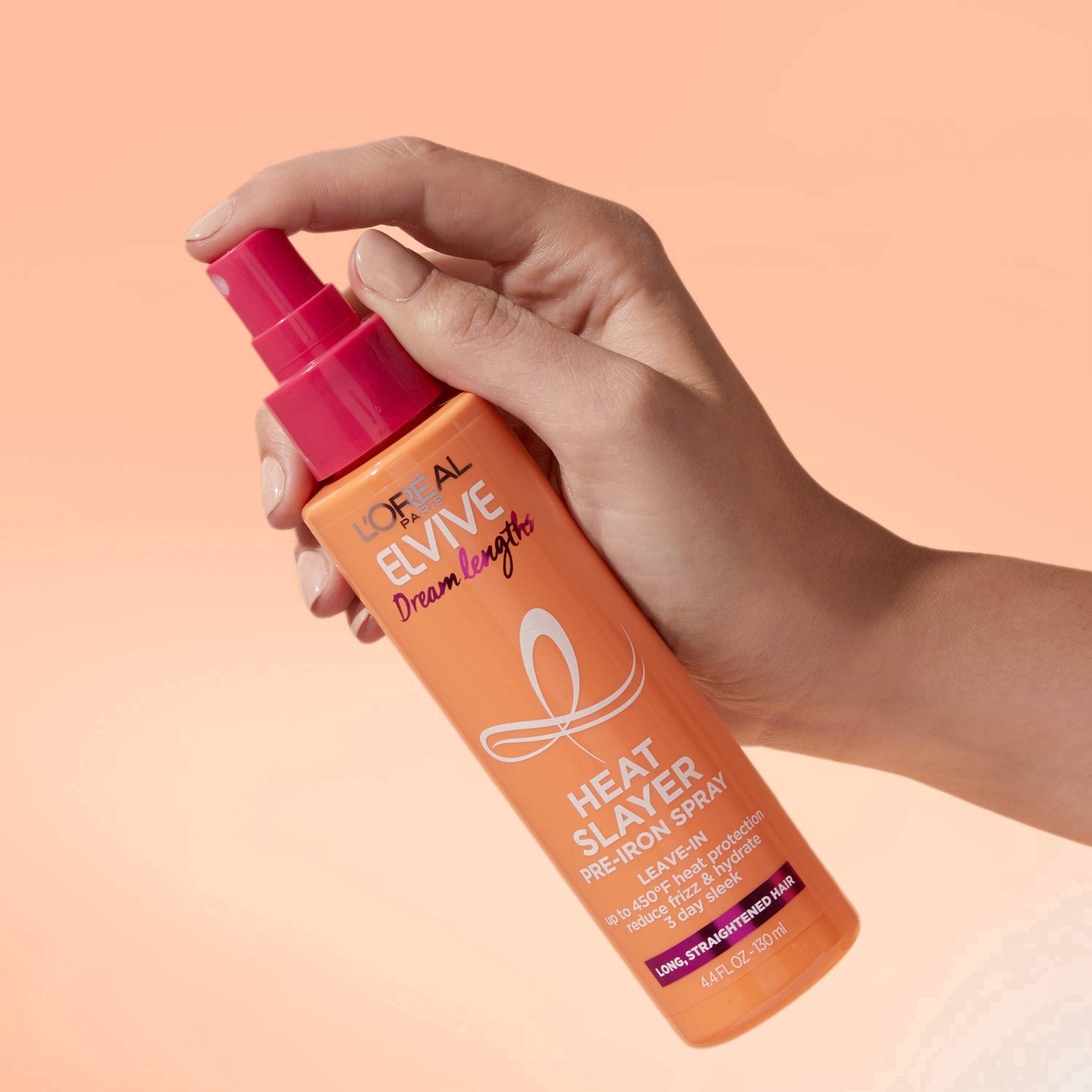 slide 41 of 49, L'Oréal Elvive Dream Lengths Heat Slayer Pre-Iron Leave-In Spray - 4.4oz, 4.4 oz