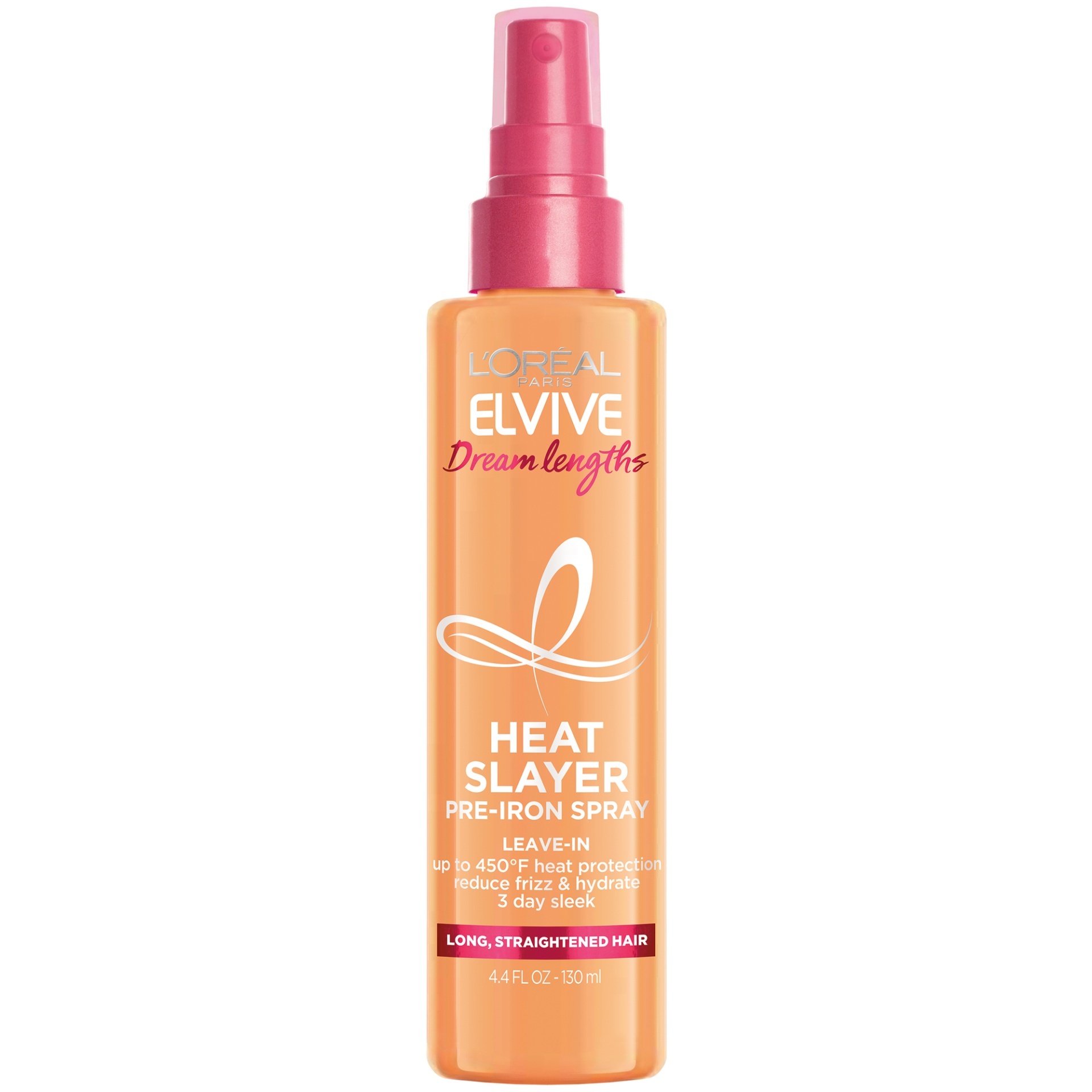 slide 1 of 1, L'Oréal Elvive Dream Lengths Heat Slayer Pre-Iron Spray Leave-In, 4.4 oz