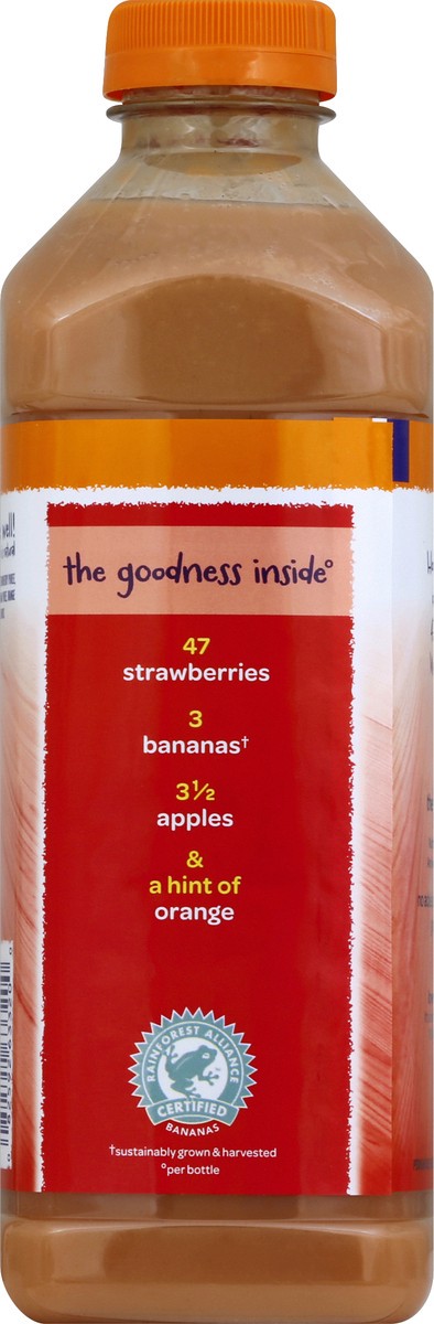slide 6 of 6, Naked Juice Pure Fruit Strawberry Banana Juice Smoothie, 32 fl oz