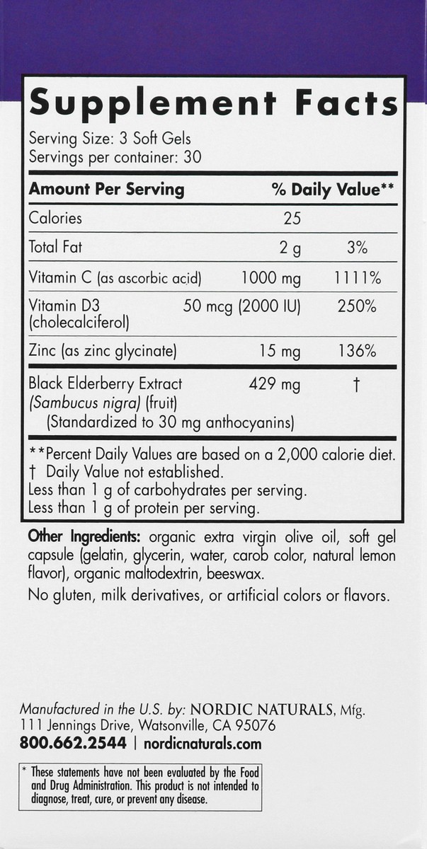 slide 12 of 13, Nordic Naturals Nordic Immune Daily Defense Unflavored, 90 ct