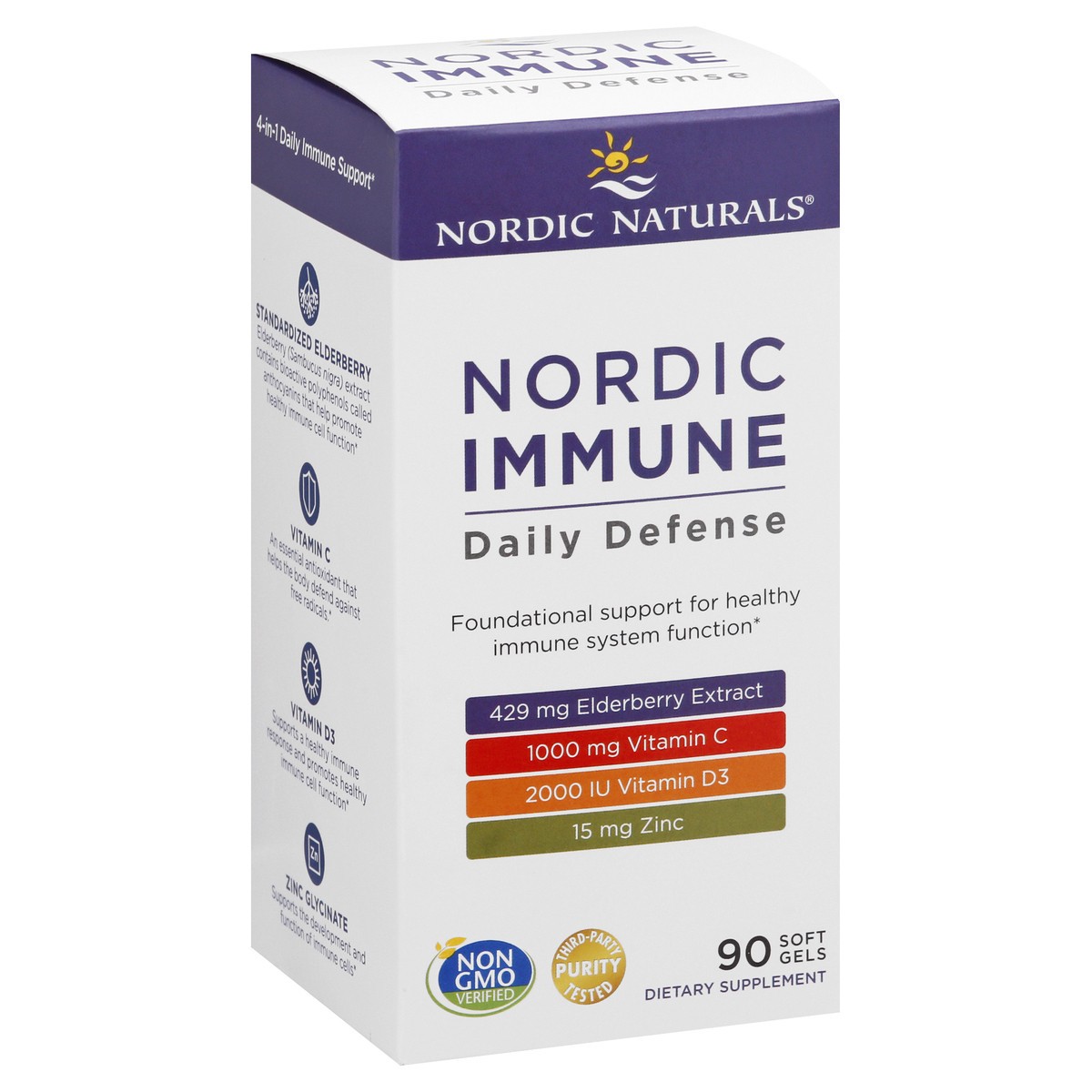 slide 7 of 13, Nordic Naturals Nordic Immune Daily Defense Unflavored, 90 ct