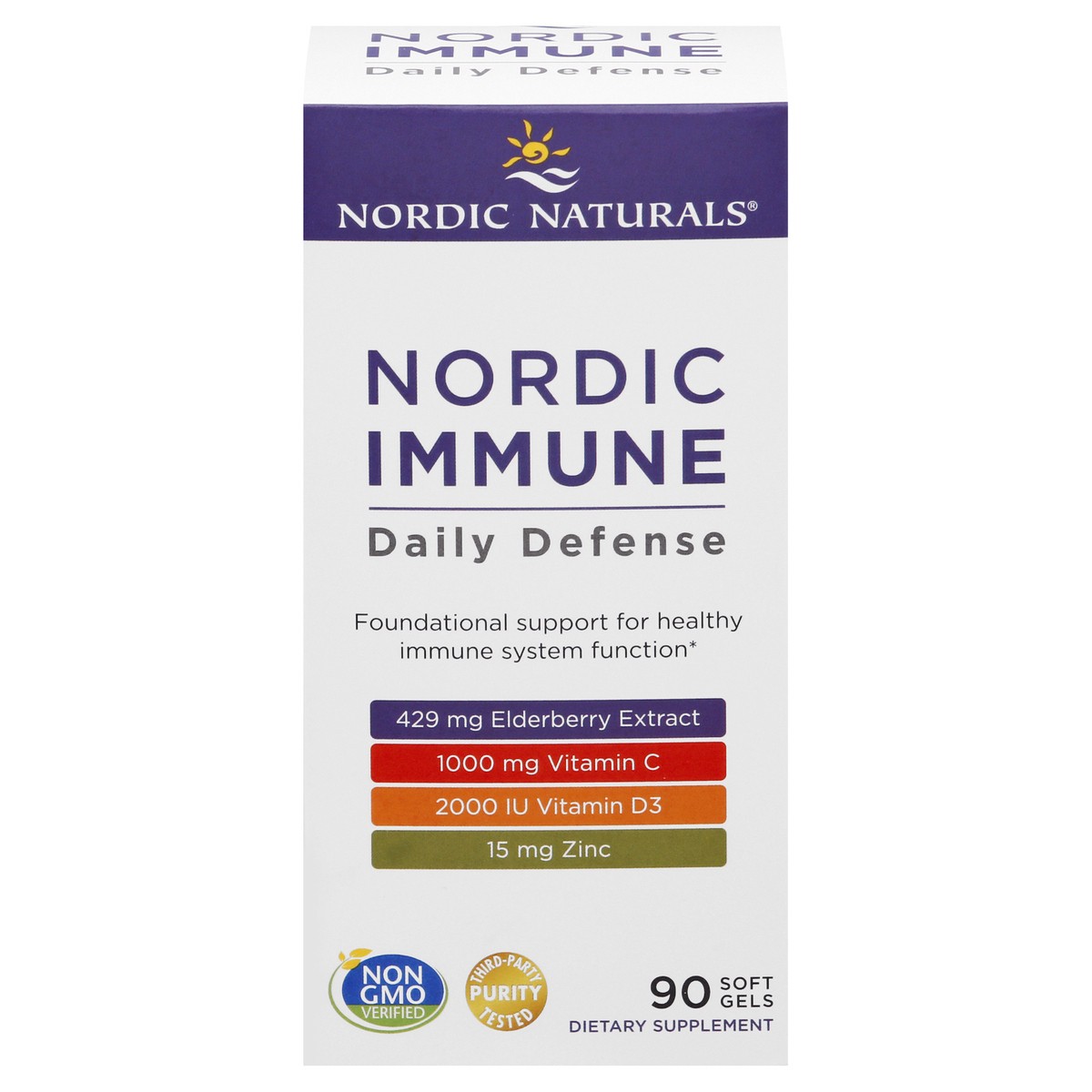 slide 1 of 13, Nordic Naturals Nordic Immune Daily Defense Unflavored, 90 ct