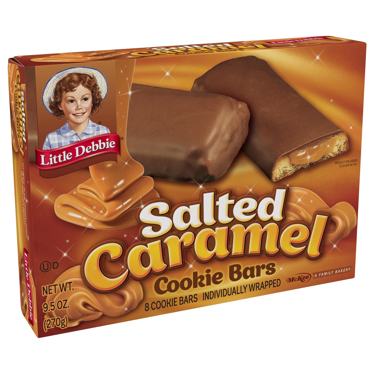 slide 3 of 11, Little Debbie Caramel Cookie Bars 8 ct, 8 ct