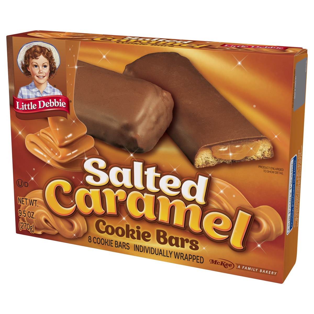 slide 9 of 11, Little Debbie Caramel Cookie Bars 8 ct, 8 ct