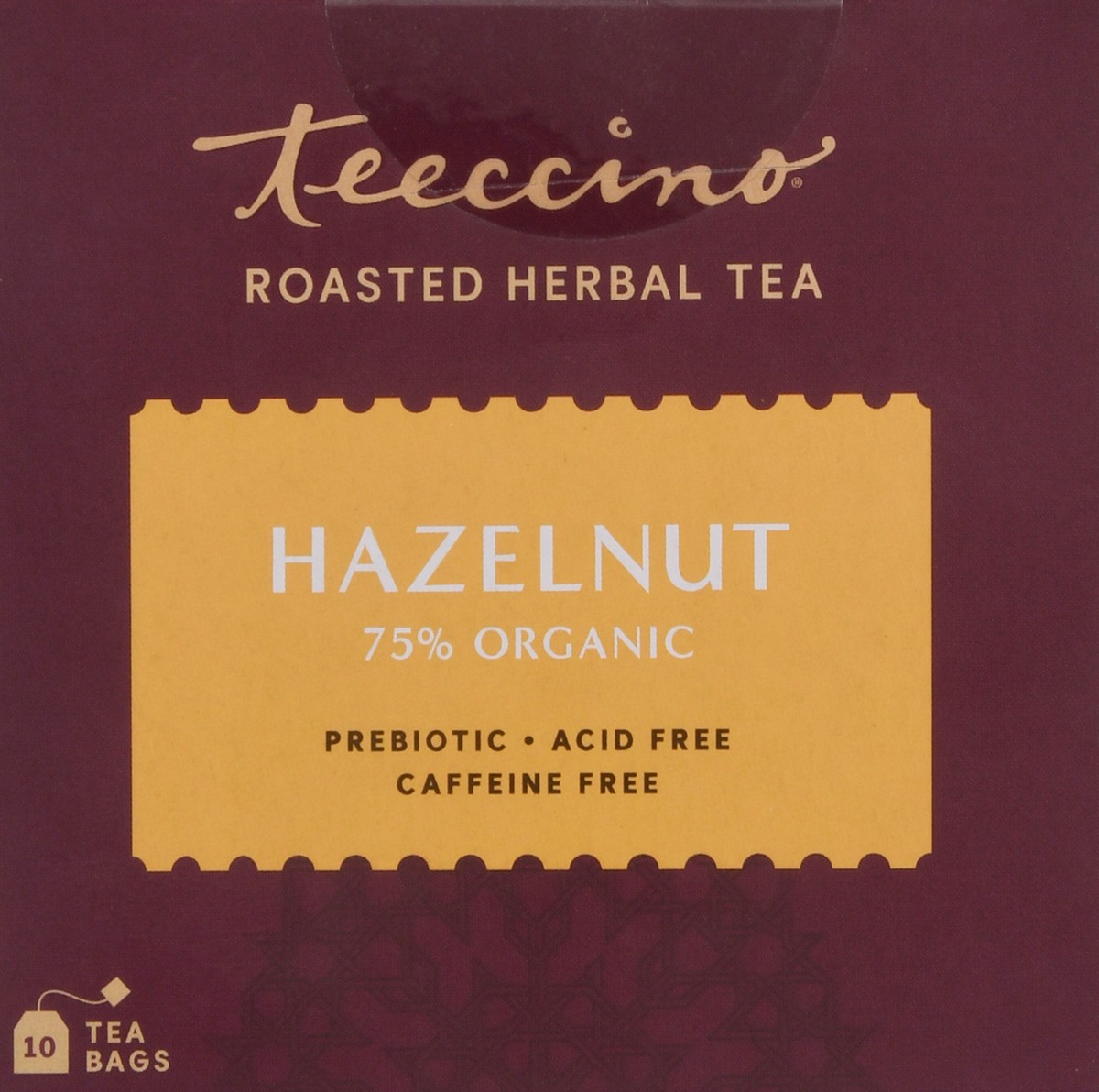 slide 9 of 9, Teeccino Hazelnut Herbal Tea Bags 10 ea, 10 ct
