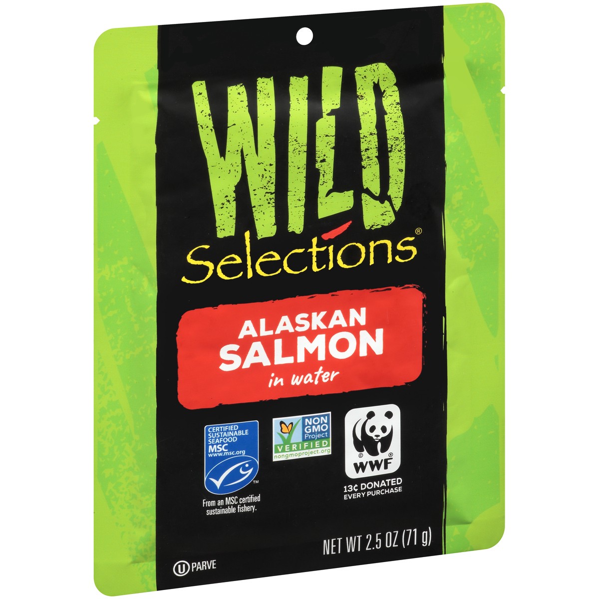 slide 11 of 14, Wild Selections Alaskan Salmon in Water 2.5 oz. Pack, 2.5 oz