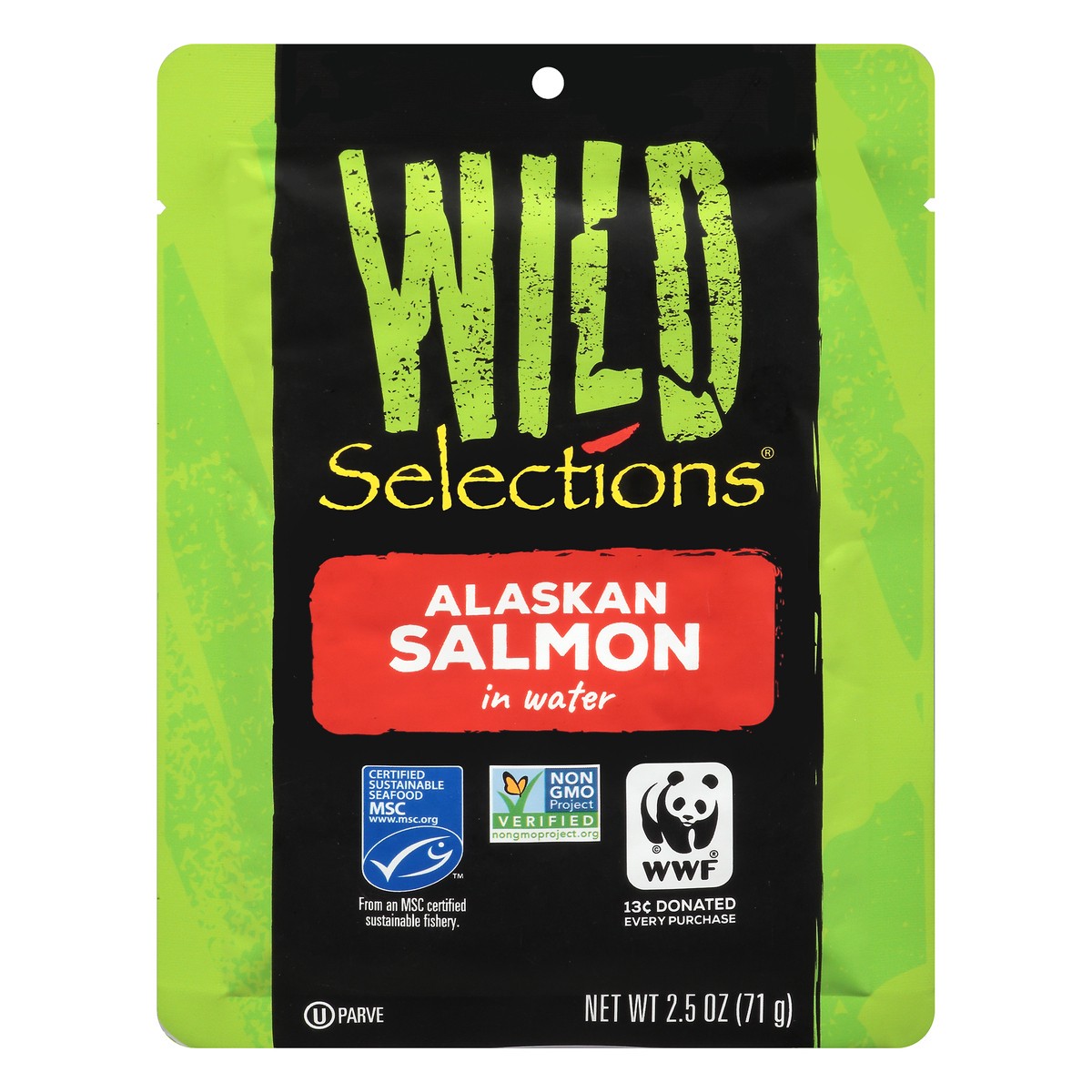 slide 14 of 14, Wild Selections Alaskan Salmon in Water 2.5 oz. Pack, 2.5 oz