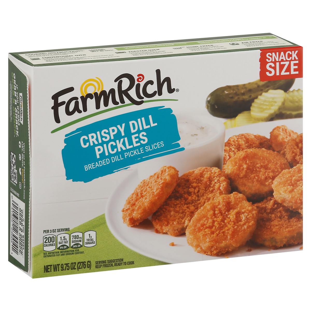 slide 4 of 17, Farm Rich Crispy Dill Pickles 9.75 oz, 9.75 oz