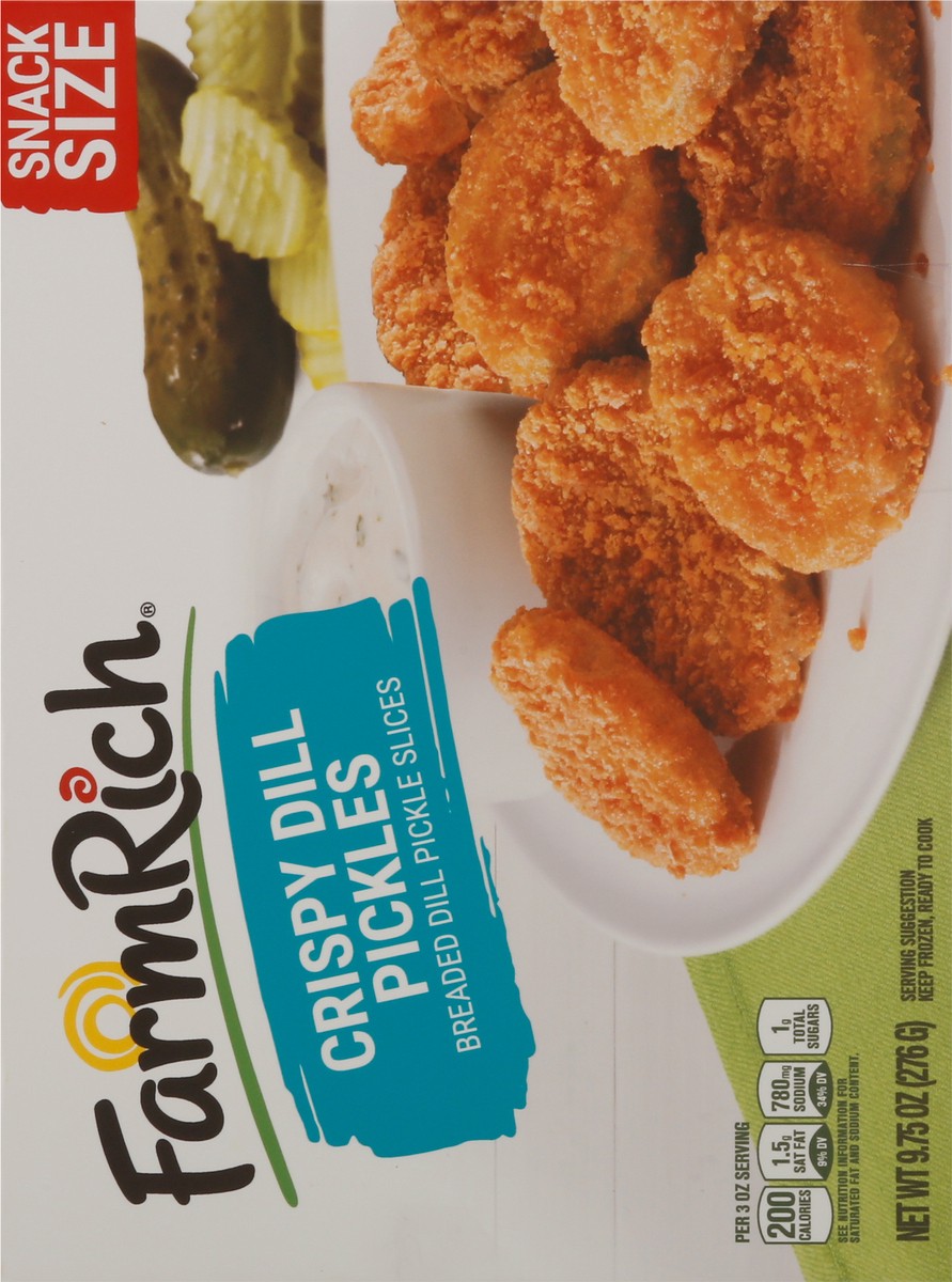 slide 5 of 17, Farm Rich Crispy Dill Pickles 9.75 oz, 9.75 oz