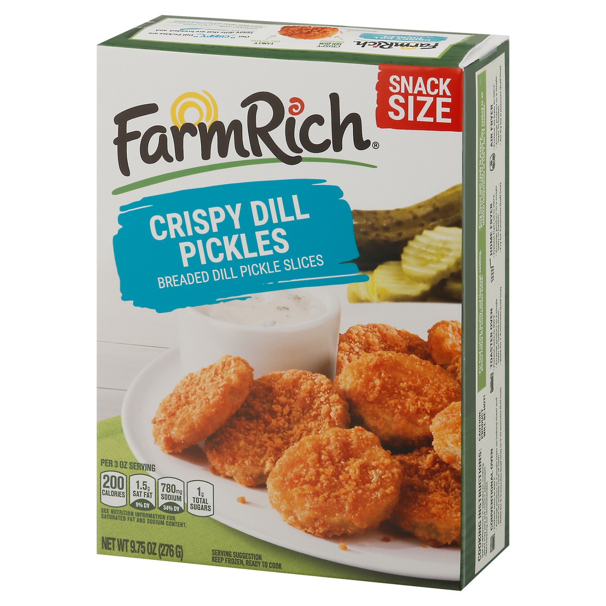 slide 8 of 17, Farm Rich Crispy Dill Pickles 9.75 oz, 9.75 oz