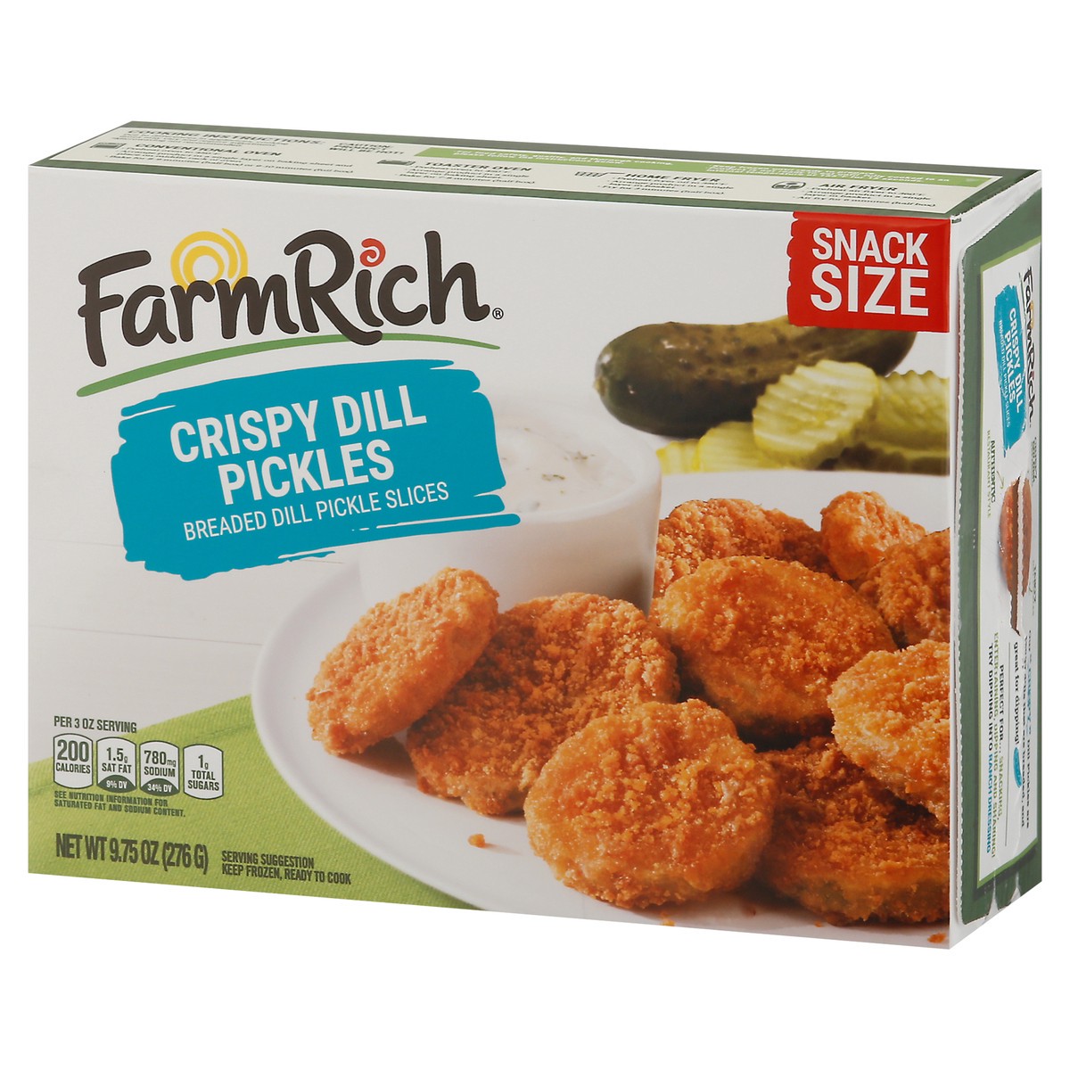 slide 3 of 17, Farm Rich Crispy Dill Pickles 9.75 oz, 9.75 oz