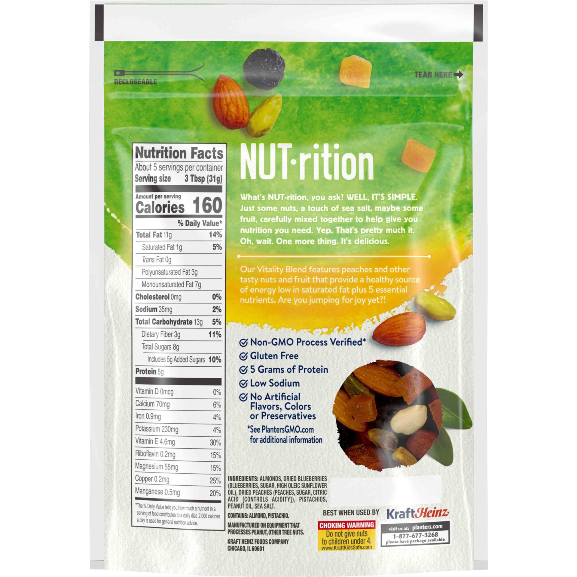 slide 3 of 11, Planters NUT-rition Vitality Blend, 5.5 oz Bag, 5.5 oz