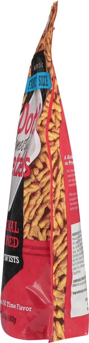 slide 5 of 9, Dot's Homestyle Pretzels Original Seasoned Pretzel Twists Family Size 24 oz, 24 oz