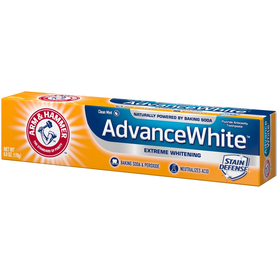 slide 3 of 4, ARM & HAMMER Advance White Extreme Whitening Toothpaste - 6oz, 6 oz