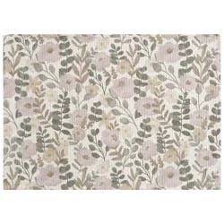 Room & Retreat Botanical Floral Neutral Wexford Printed Rug, 19 In X 27 In