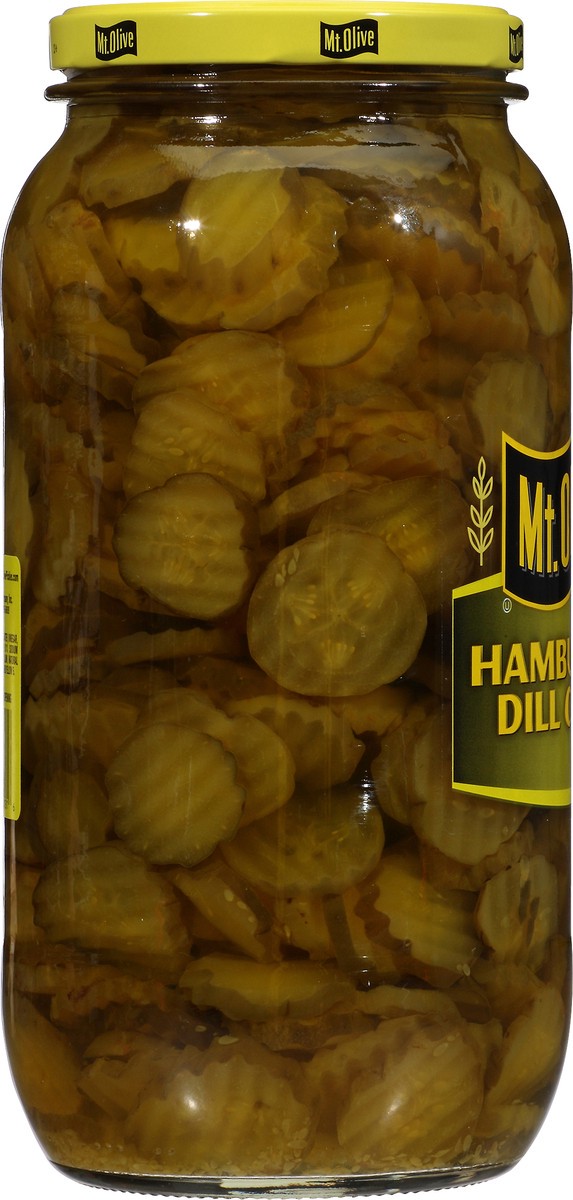 slide 7 of 8, Mt. Olive Hamburger Dill Chips Pickles 80 fl oz Jar, 80 fl oz