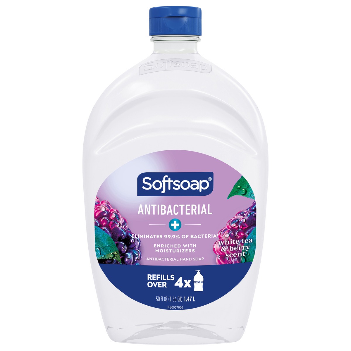 slide 1 of 13, Softsoap Antibacterial Liquid Hand Soap Refill, White Tea and Berry - 50 Fluid Ounce, 50 fl oz