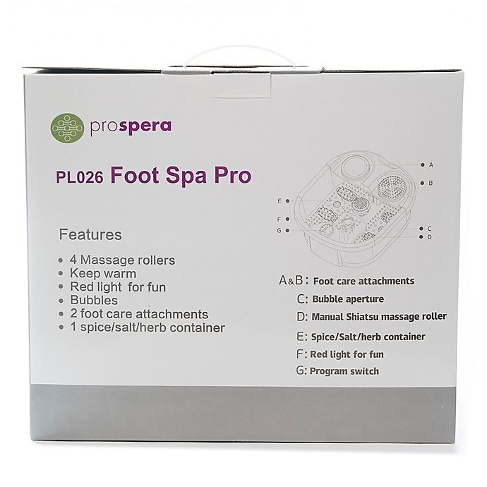 slide 8 of 8, Prospera Heated Foot Spa Massage Bath, 1 ct