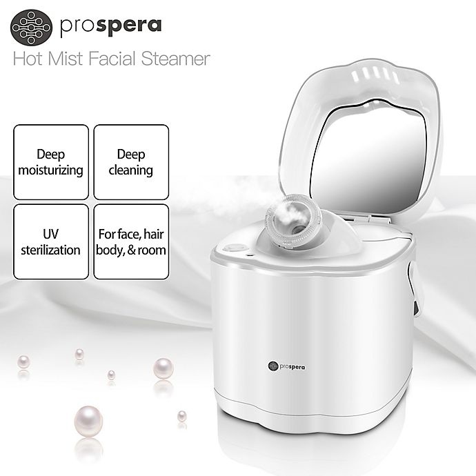 slide 3 of 12, Prospera Hot Mist Nano Facial Steamer - White, 1 ct