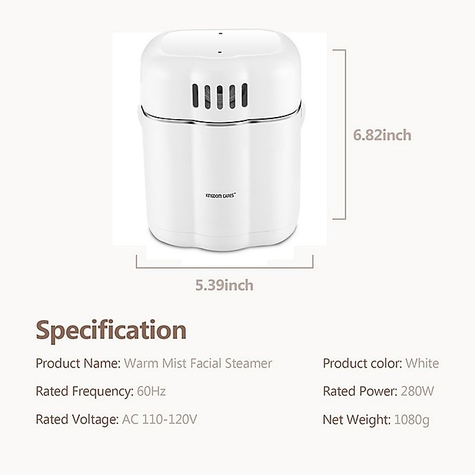 slide 9 of 12, Prospera Hot Mist Nano Facial Steamer - White, 1 ct