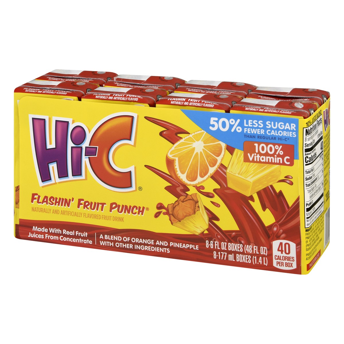 slide 10 of 10, Hi-C Flashin Fruit Punch Cartons, 8 ct; 6 fl oz