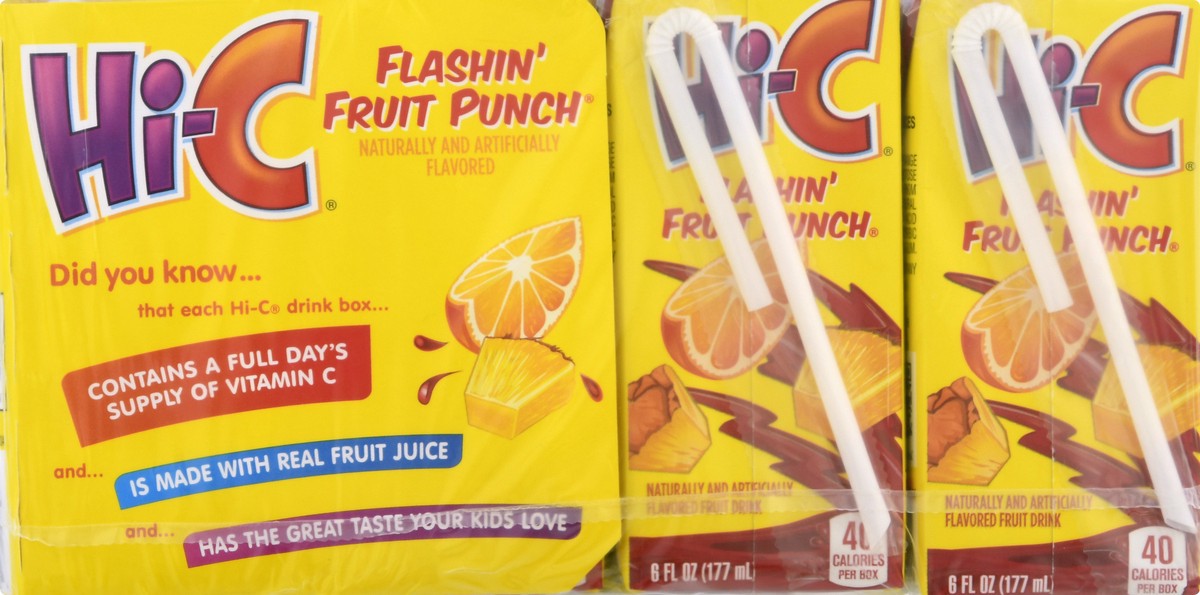 slide 7 of 10, Hi-C Flashin Fruit Punch Cartons, 8 ct; 6 fl oz