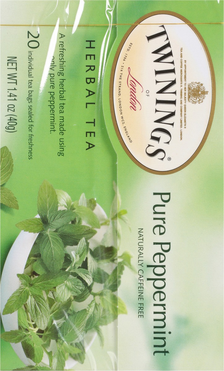 slide 8 of 9, Twinings Pure Peppermint Herbal Tea 20 Tea Bags, 20 ct