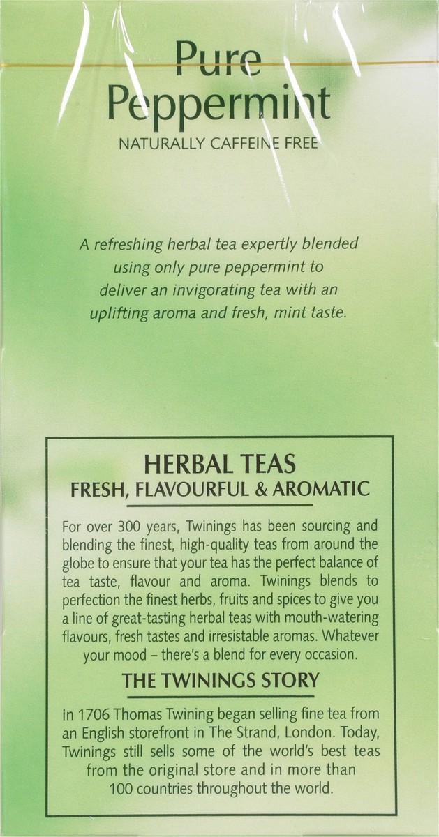 slide 6 of 9, Twinings Pure Peppermint Herbal Tea 20 Tea Bags, 20 ct
