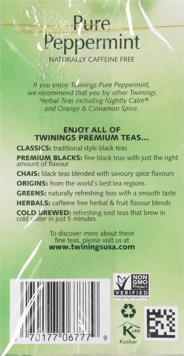 slide 9 of 9, Twinings Pure Peppermint Herbal Tea 20 Tea Bags, 20 ct