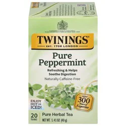 Twinings Pure Peppermint Herbal Tea 20 Tea Bags - 20 ct