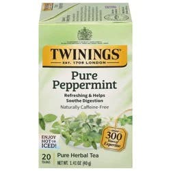 Twinings Pure Peppermint Herbal Tea 20 Tea Bags - 20 ct