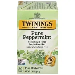 Twinings Pure Peppermint Herbal Tea 20 Tea Bags