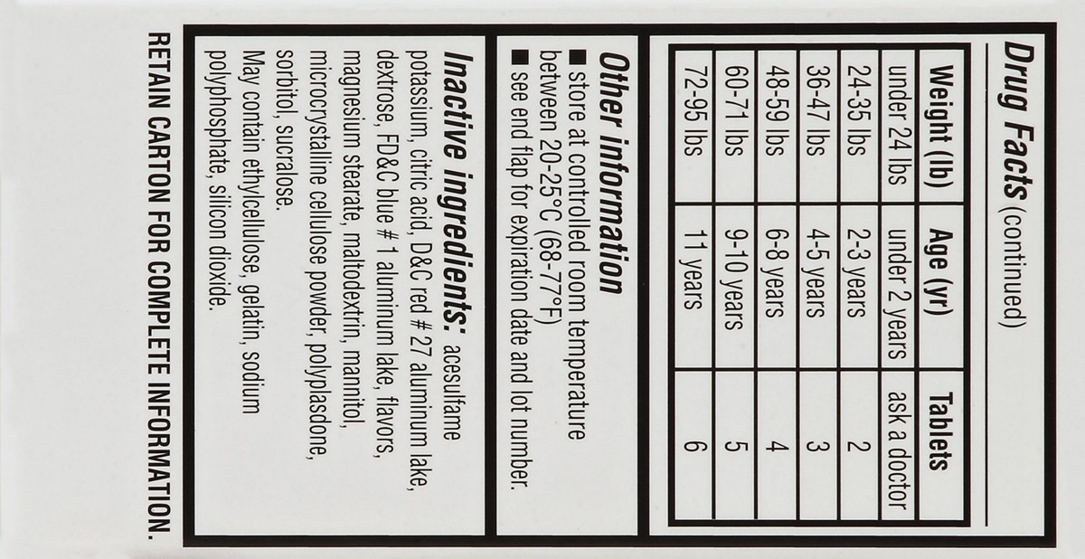 slide 2 of 6, TopCare Children's Acetaminophen 80 Mg Pain Reliever/fever Reducer Rapid Tablets, Bubble Gum, 30 ct; 80 mg