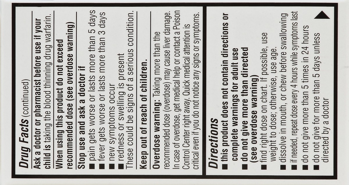 slide 6 of 6, TopCare Children's Acetaminophen 80 Mg Pain Reliever/fever Reducer Rapid Tablets, Bubble Gum, 30 ct; 80 mg