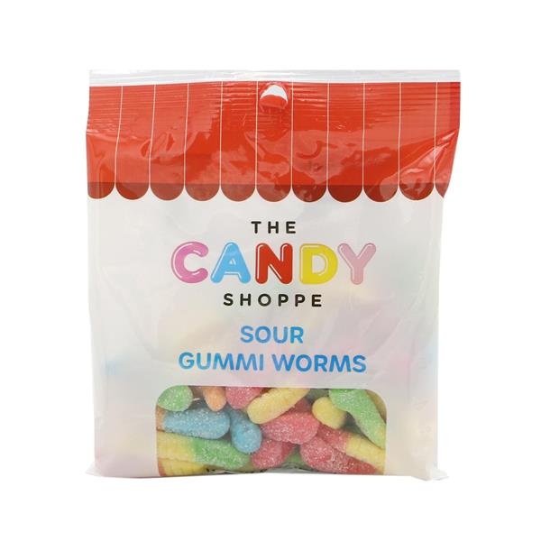 slide 1 of 1, Hy-Vee The Candy Shoppe Sour Gummi Worms, 6 oz