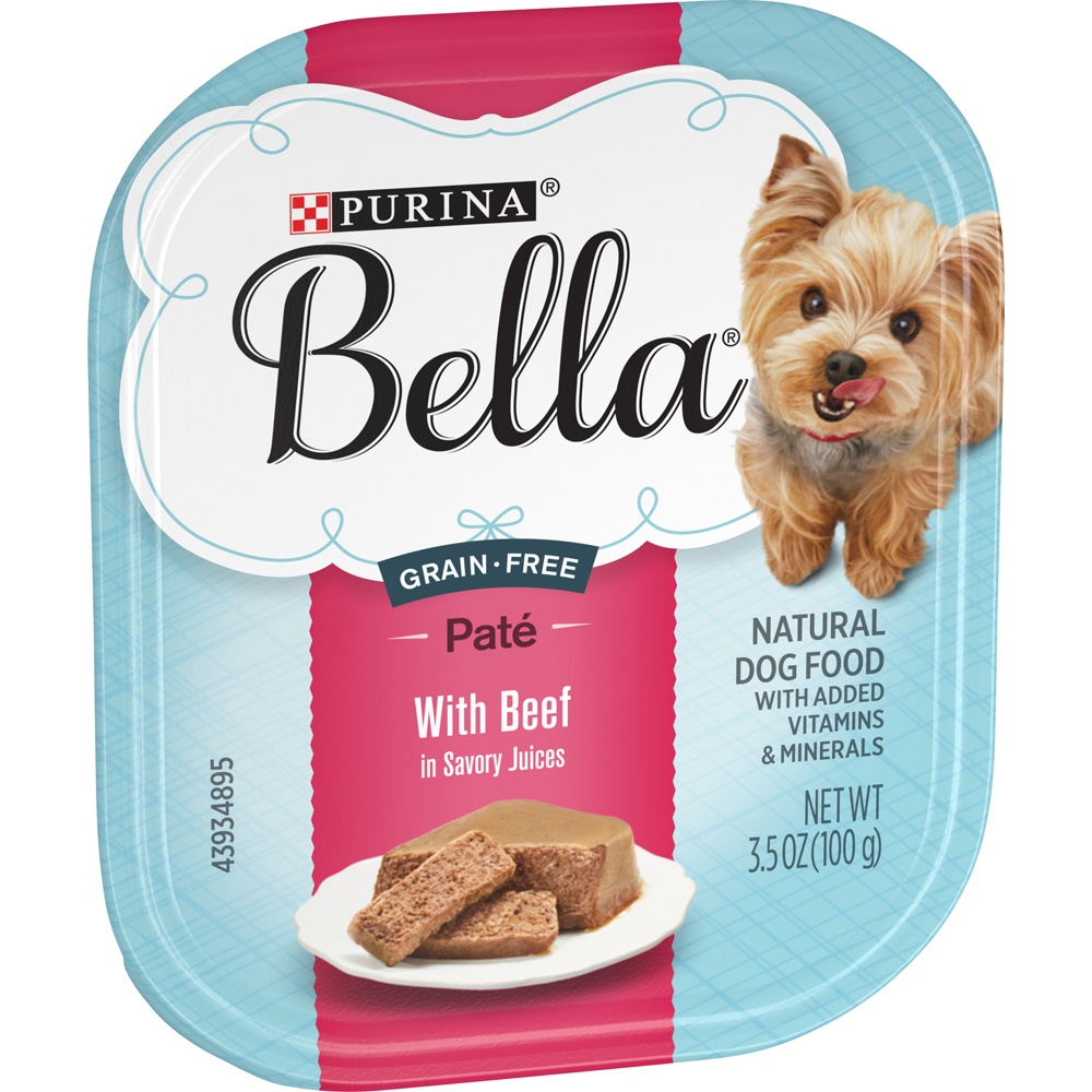 slide 6 of 9, Bella With Beef In Savory Juices, 3.5 oz