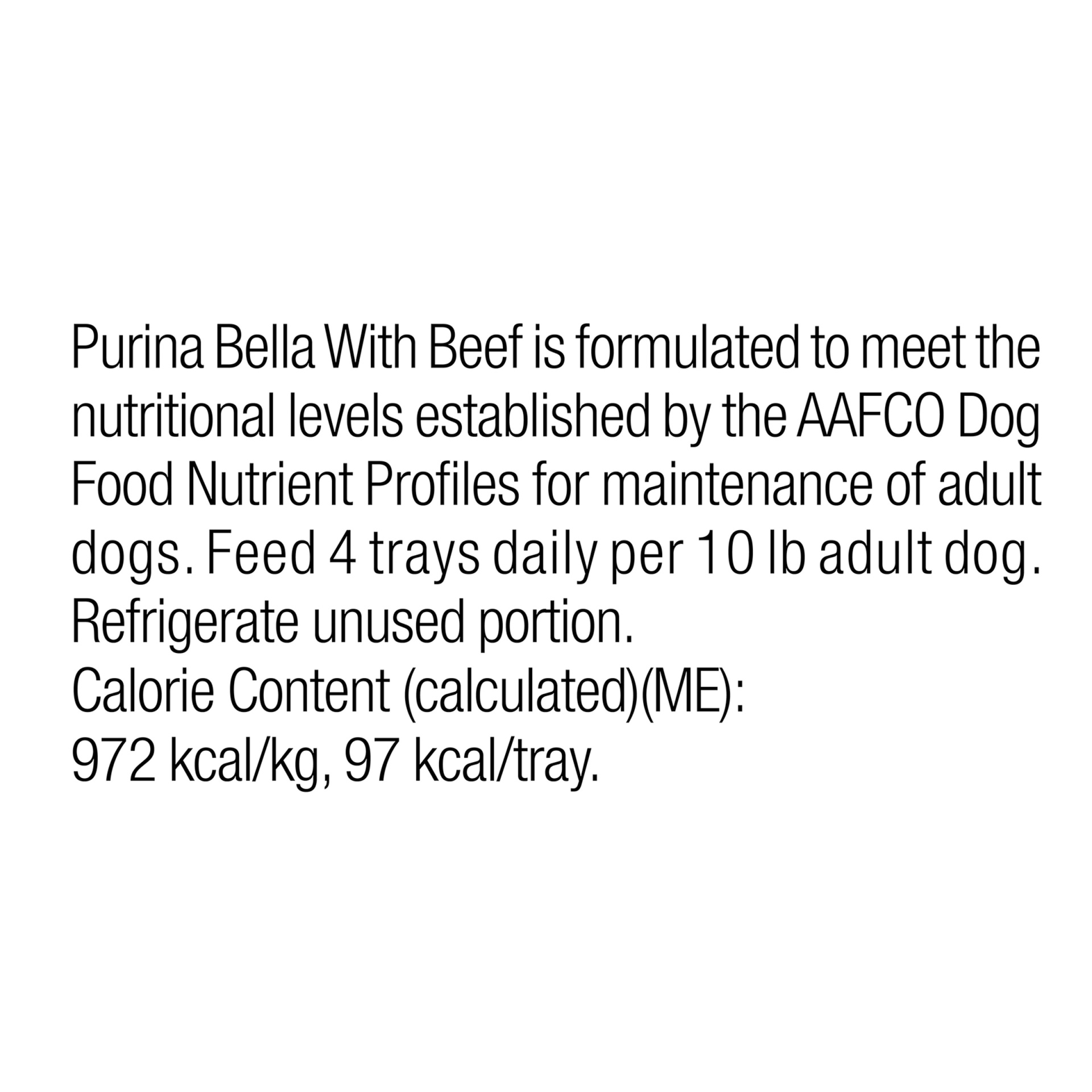 slide 3 of 9, Bella With Beef In Savory Juices, 3.5 oz