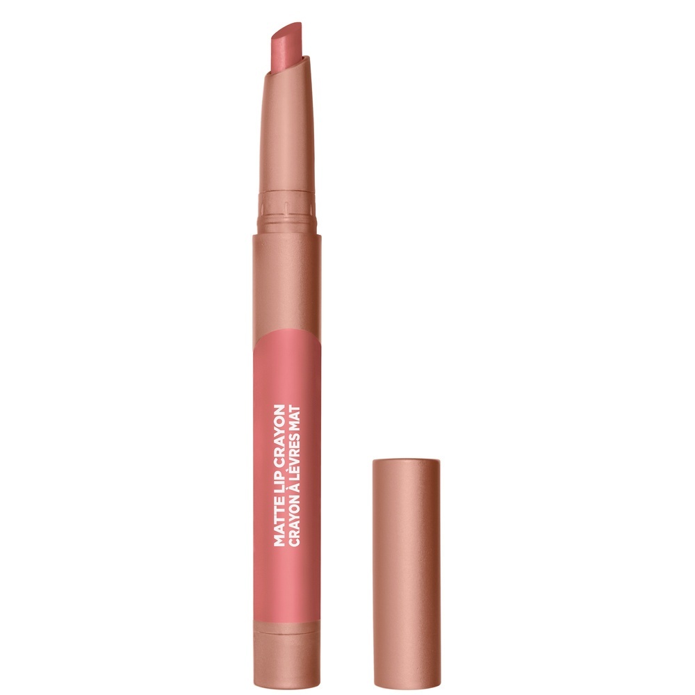 slide 1 of 1, L'Oréal Infallible Smudge Resistant Matte Lip Crayon - Caramel Blonde, 0.04 oz