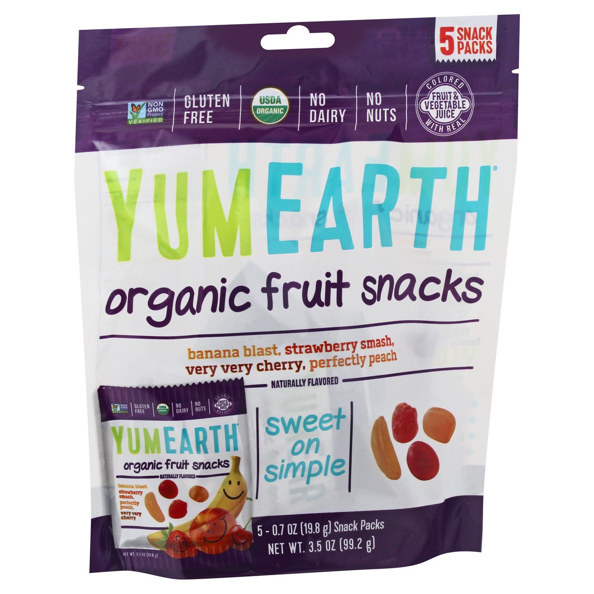 slide 5 of 9, YumEarth Fruit Snacks, 5 ct