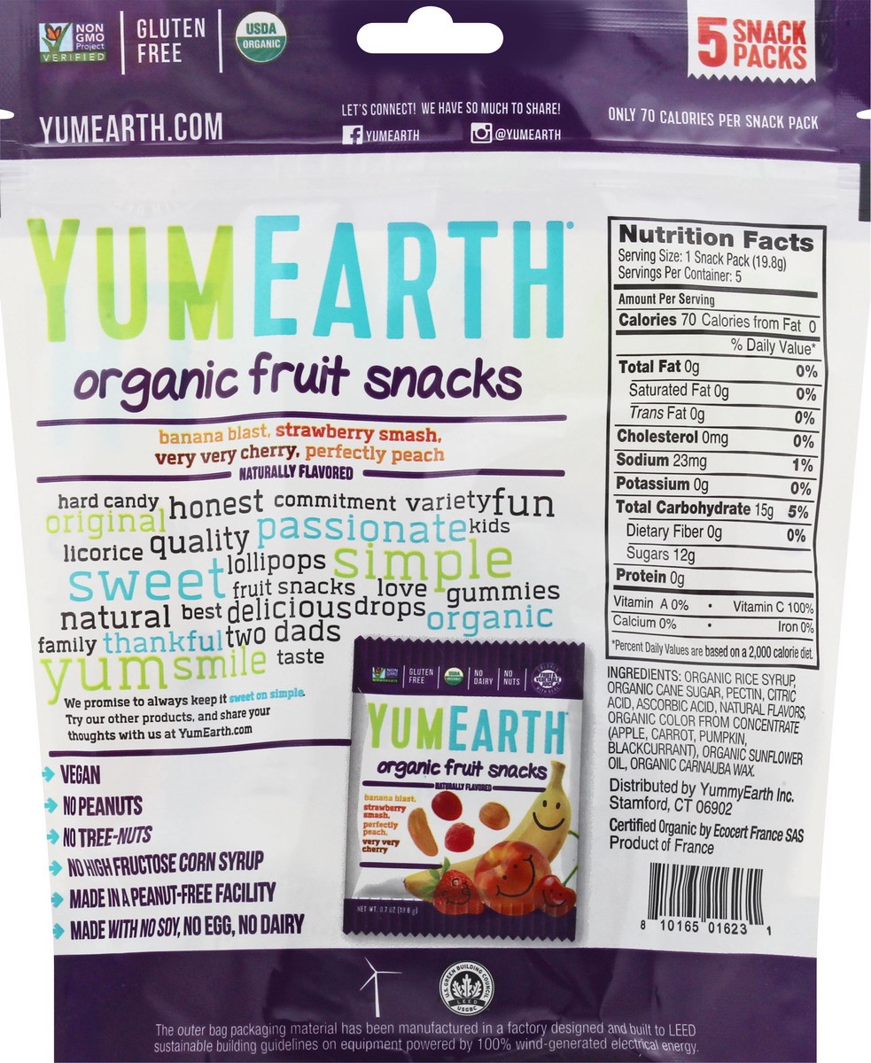 slide 4 of 9, YumEarth Fruit Snacks, 5 ct