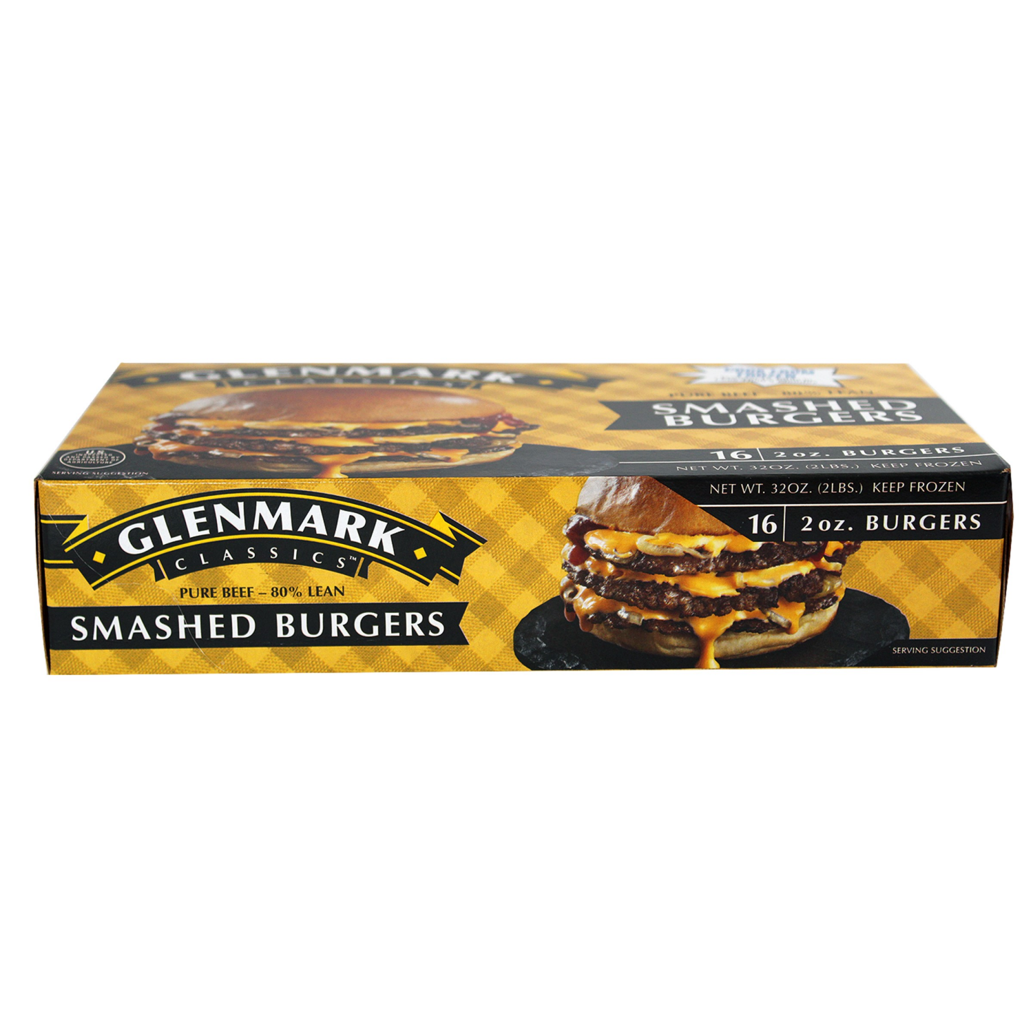 slide 4 of 4, Glenmark Smashed Burgers, 32 oz, 32 oz