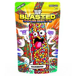 1UP Blasted Sour Belts - Rainbow