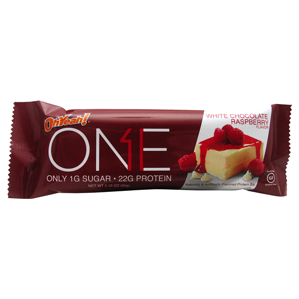 slide 1 of 5, Oh Yeah! Protein Bar, White Chocolate Raspberry Flavor, 2.12 oz