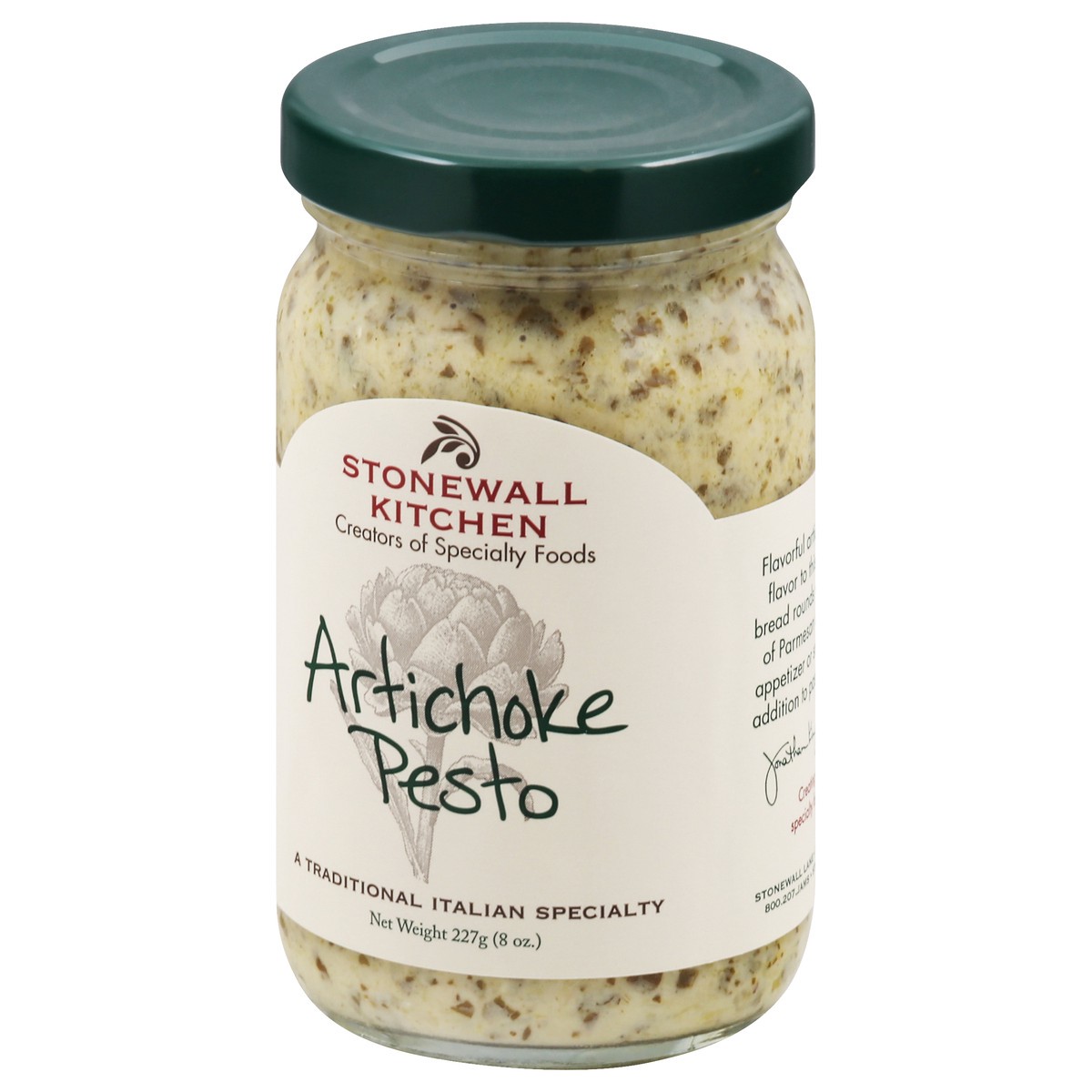 slide 6 of 12, Stonewall Kitchen Artichoke Pesto 227 gr, 227 g