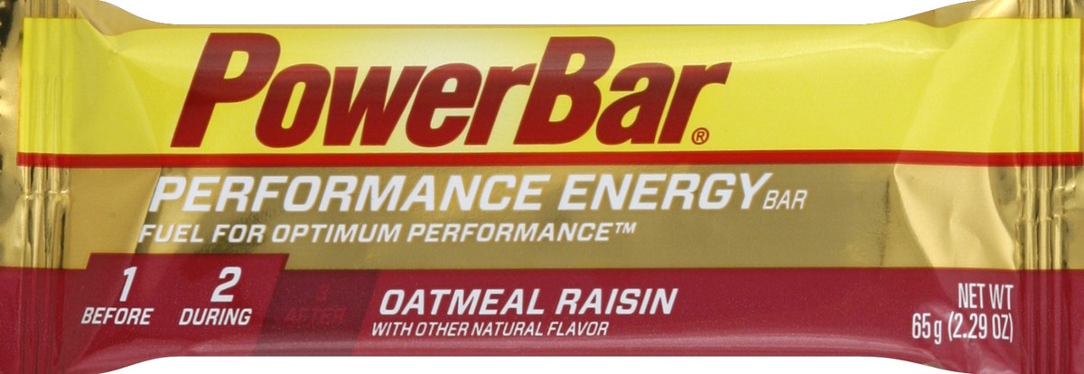 slide 5 of 6, PowerBar Oatmeal Raisin Performance Energy Bar, 2.29 oz