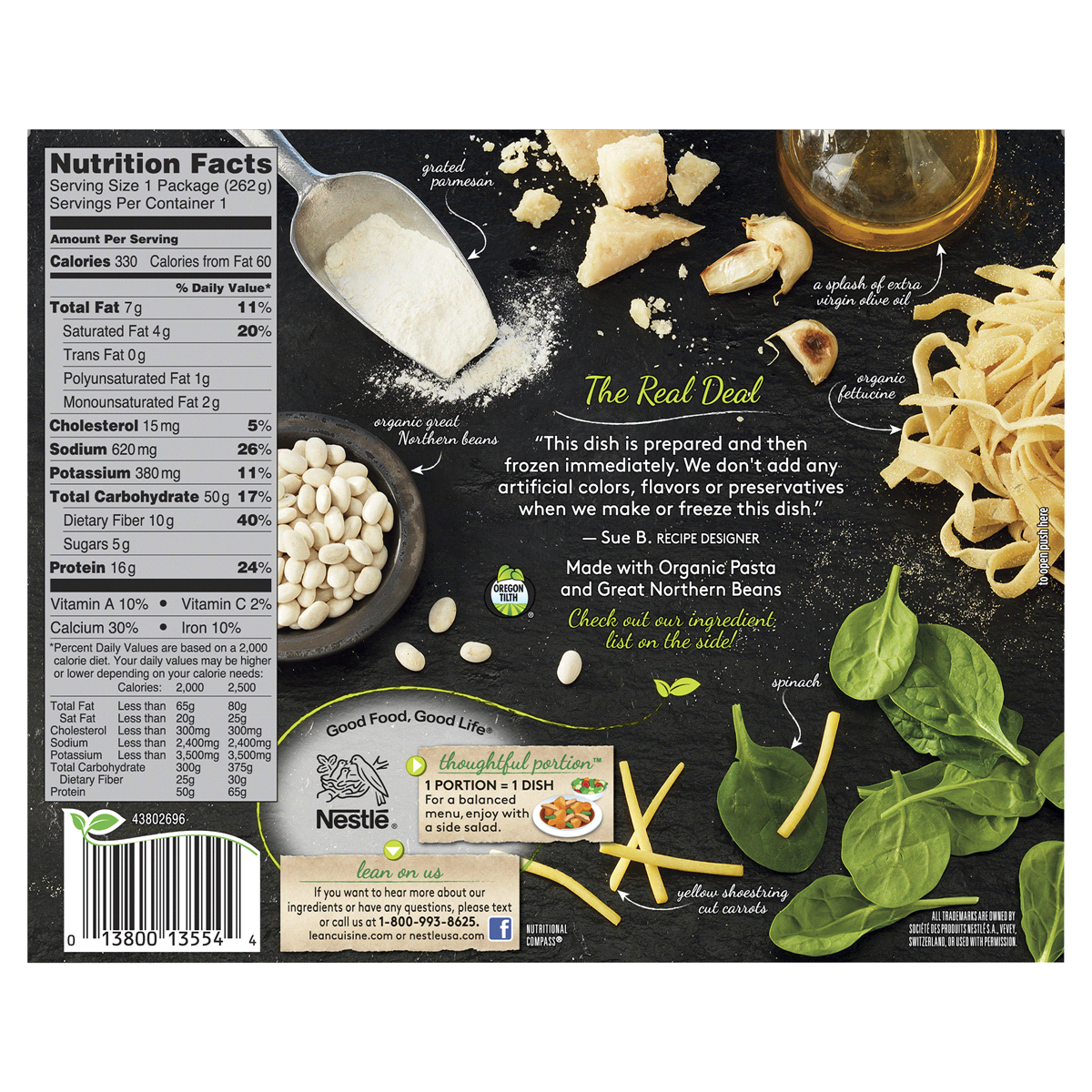 slide 2 of 2, Lean Cuisine Marketplace Roasted Garlic White Bean Alfredo, 9.25 oz