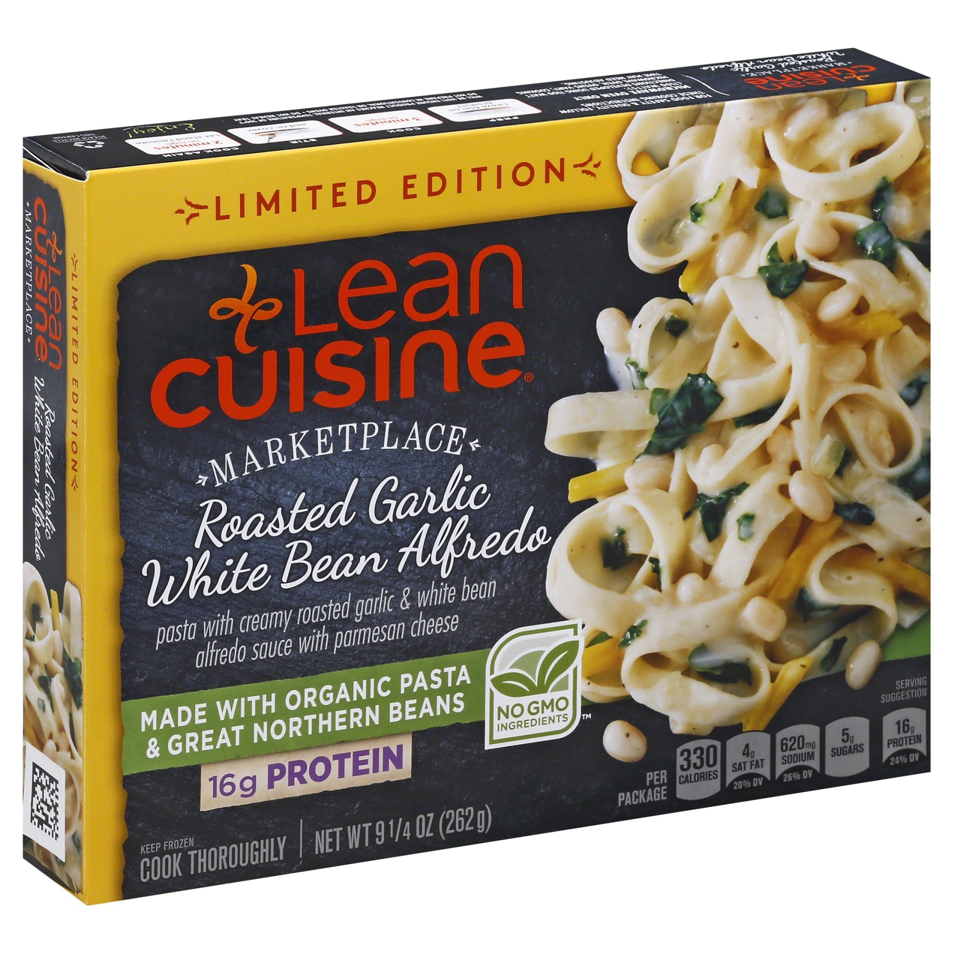 slide 1 of 2, Lean Cuisine Marketplace Roasted Garlic White Bean Alfredo, 9.25 oz