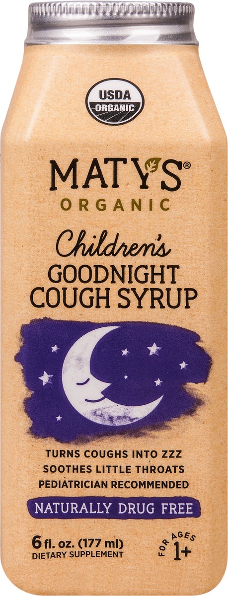 slide 1 of 5, Maty's Organic Children's Nighttime Cough Syrup 6FO, 6 fl oz